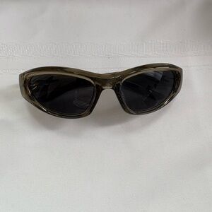 Sporty Olive Green/grey frame Sunglasses